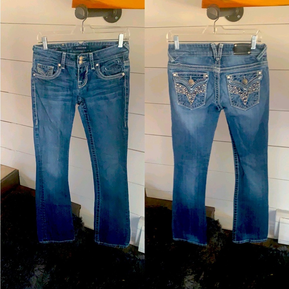 Vigoss New York Boot Cut Jeans Sz 1 Stretch